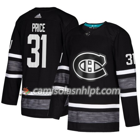 Camisola Montreal Canadiens Carey Price 31 2019 All-Star Adidas Preto Authentic - Homem